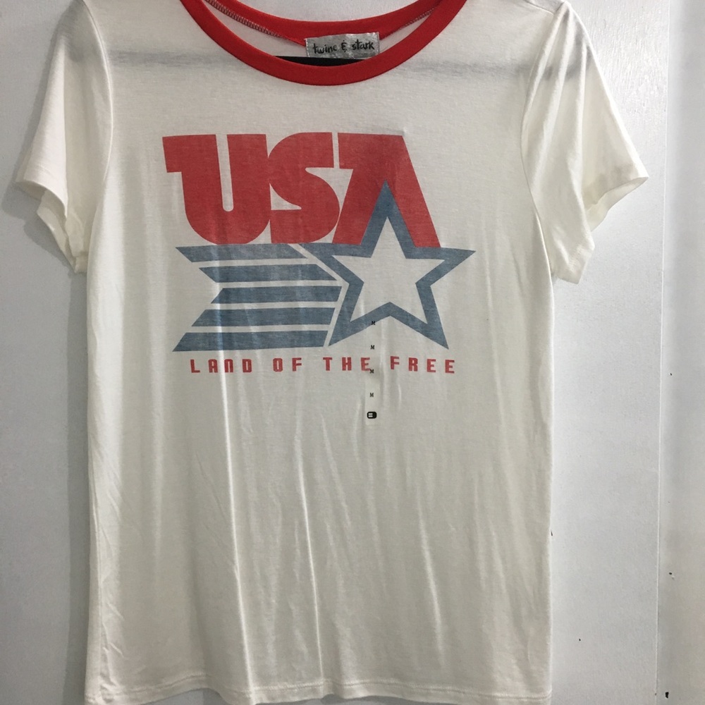 Twine & Stark USA Land of the Free Crew neck tee
